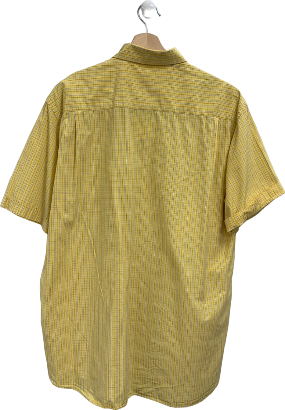 Paul & Shark Yellow Checkered Short Sleeve Shirt 42