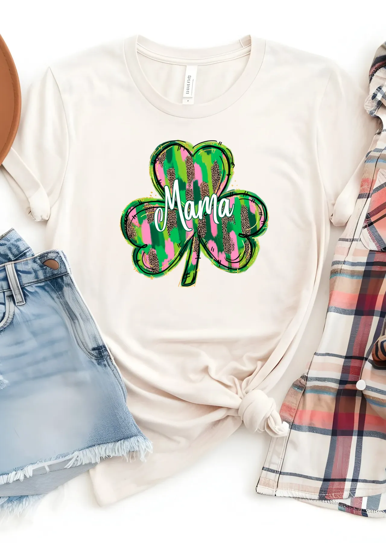 Personalized Shamrock Bella Canvas T-Shirt