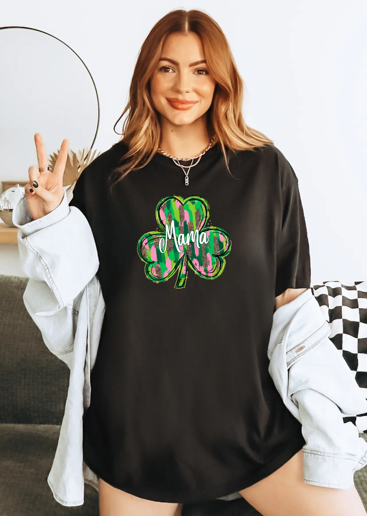 Personalized Shamrock Bella Canvas T-Shirt