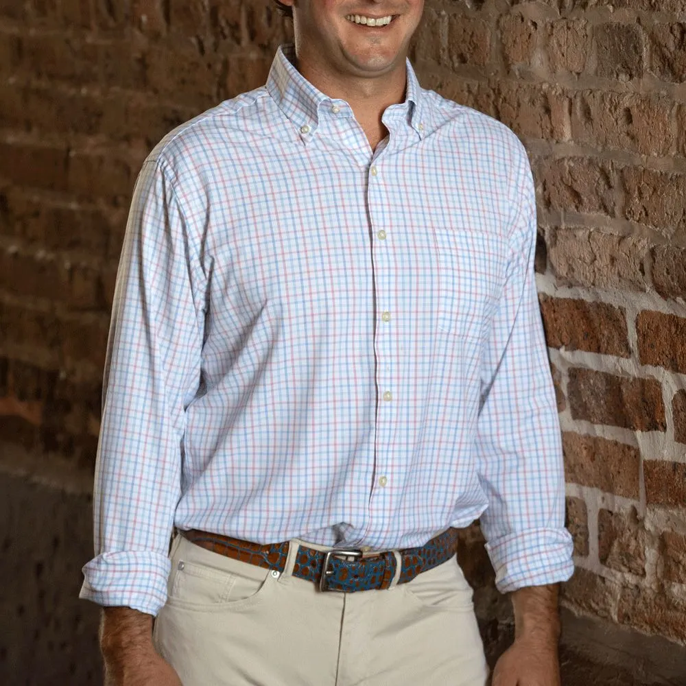 Peter Millar Eastport Performance Twill Sport Shirt
