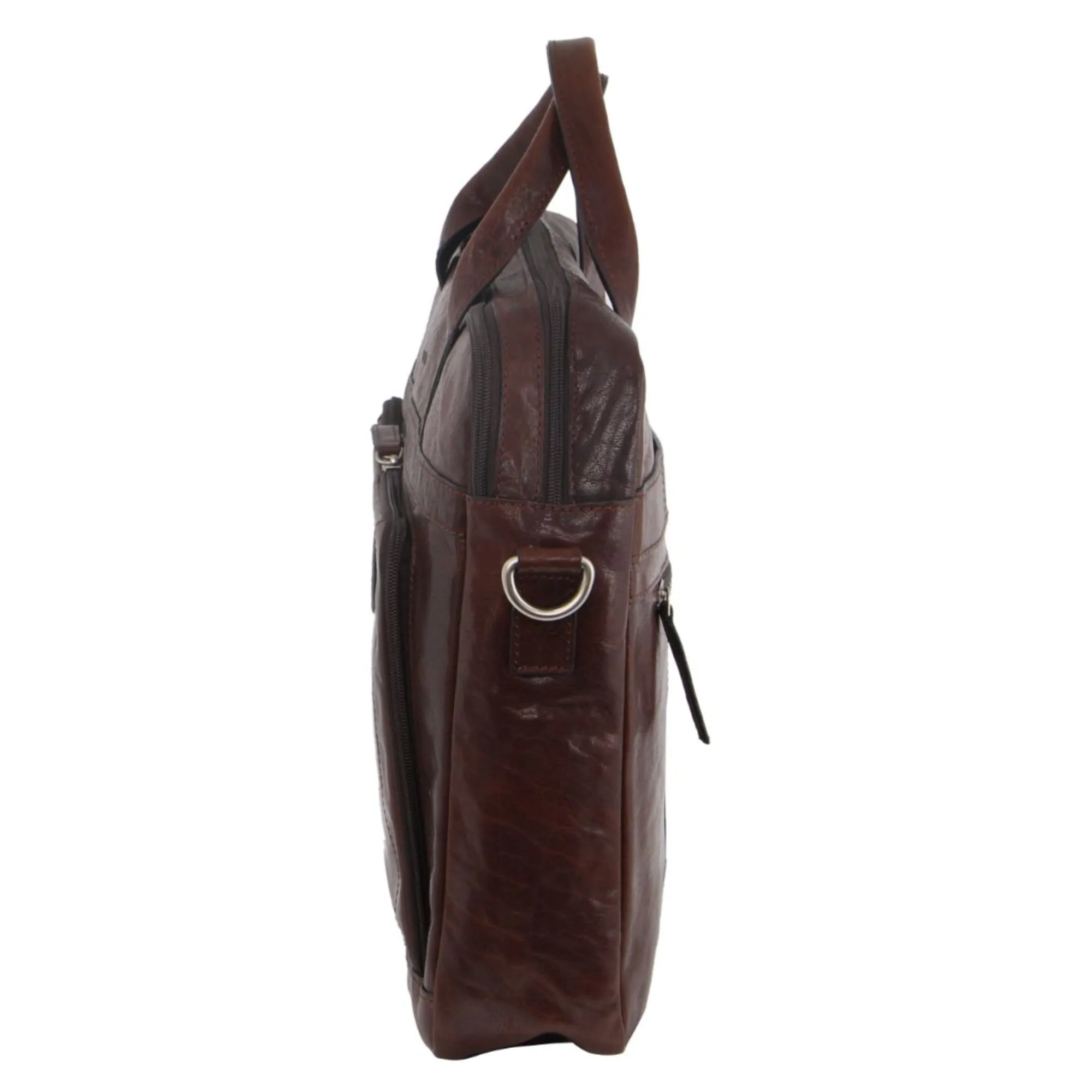 Pierre Cardin Leather briefcase PC2797 BROWN