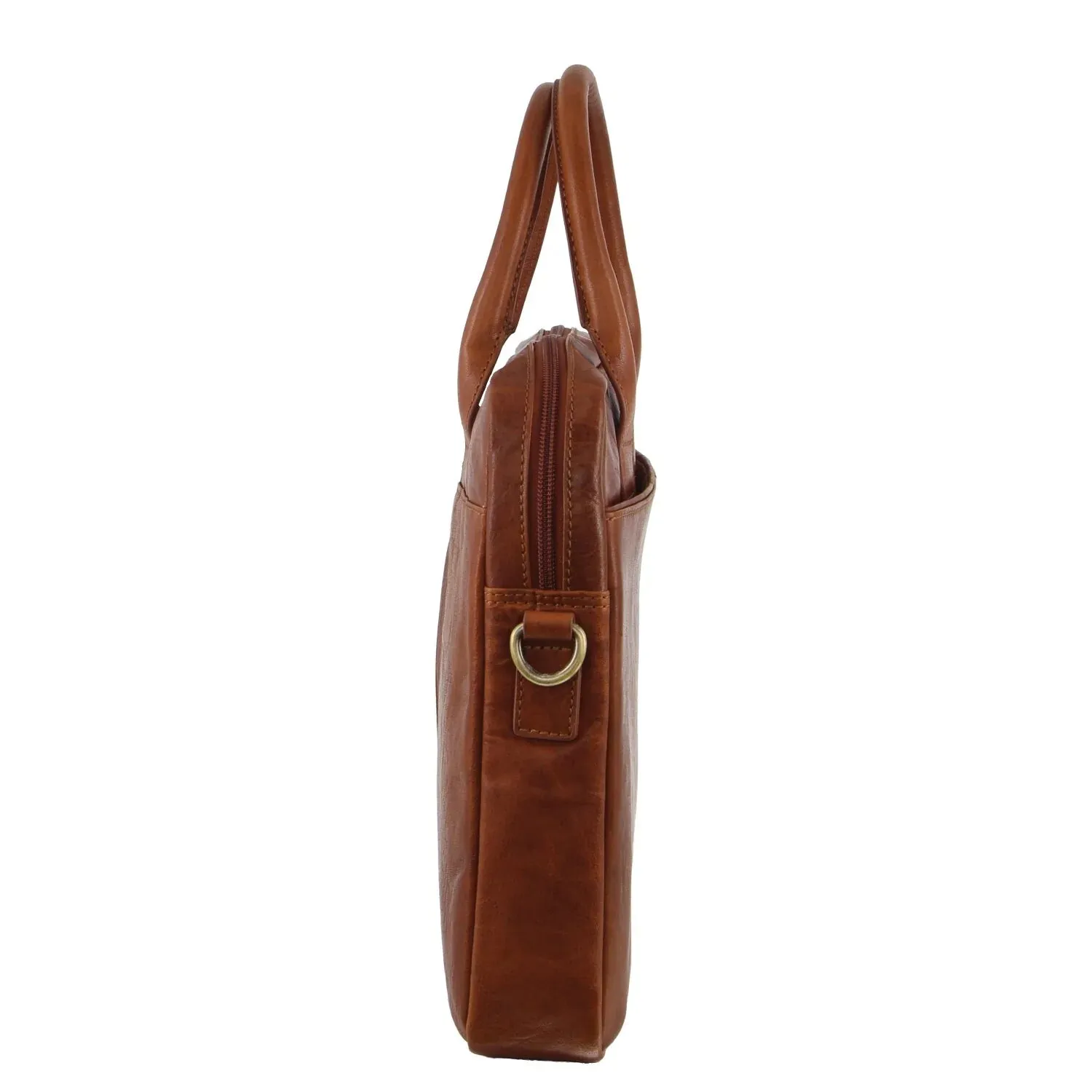 Pierre Cardin Leather Briefcase slimline 3591 Tan