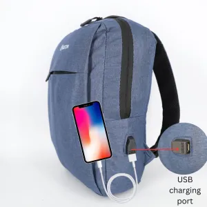 PIGEON Laptop Backpack for Business with USB port and Powerbank cable