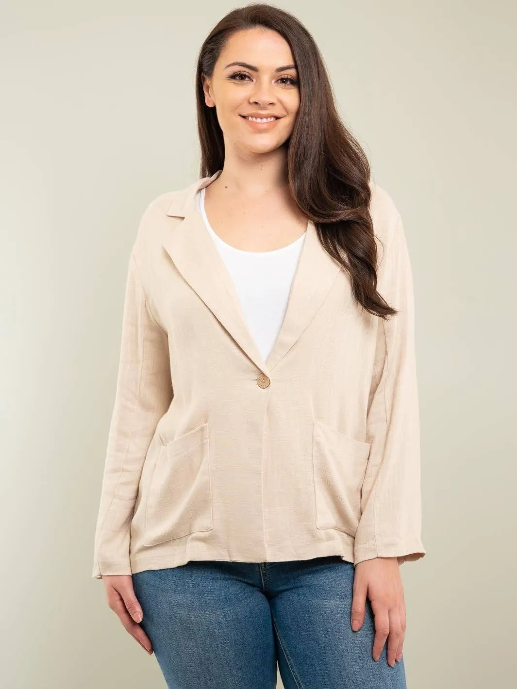PLUS SIZE BLAZER