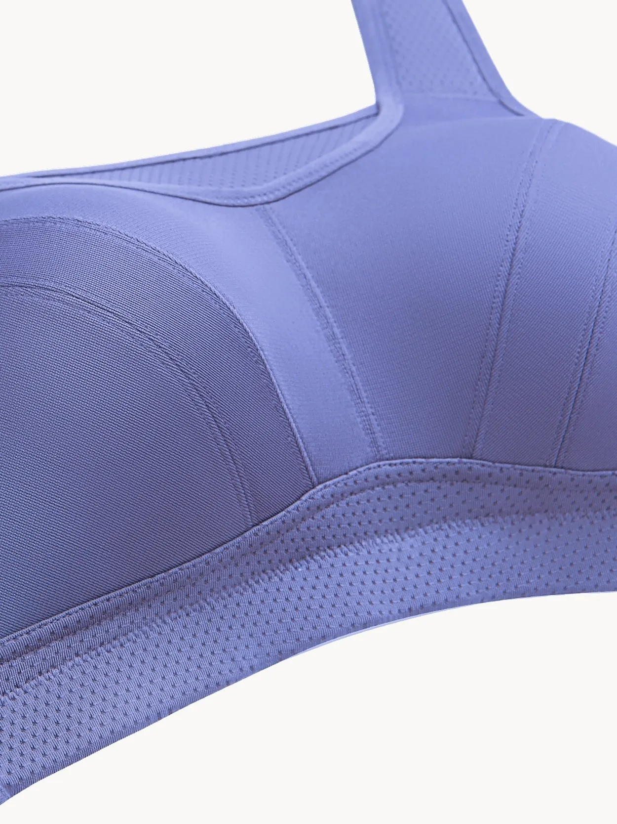 Plus Size High Impact Large Bust Full Coverage Workout Bras Purple