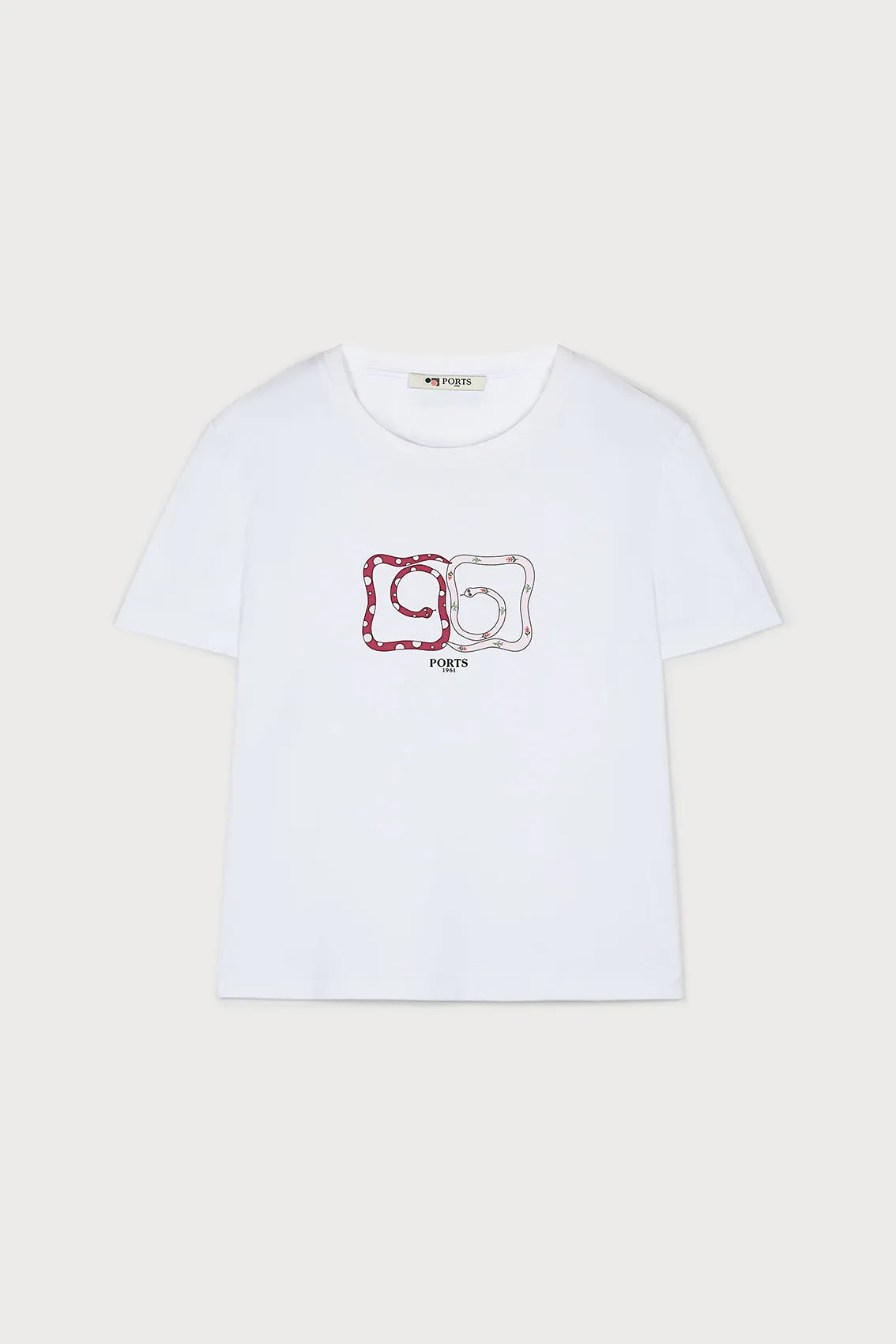 PORTS INFINITY LOGO ADORNED IN TWEED SHADOW PRINTED T-SHIRT