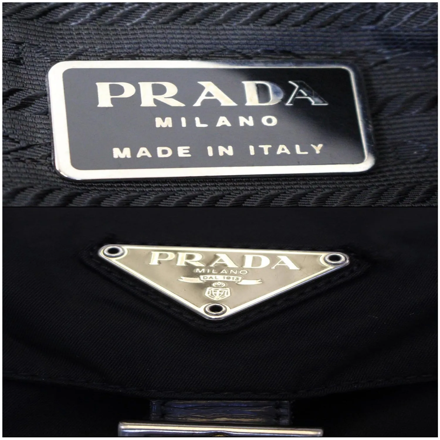 PRADA Nylon Backpack Bag Black