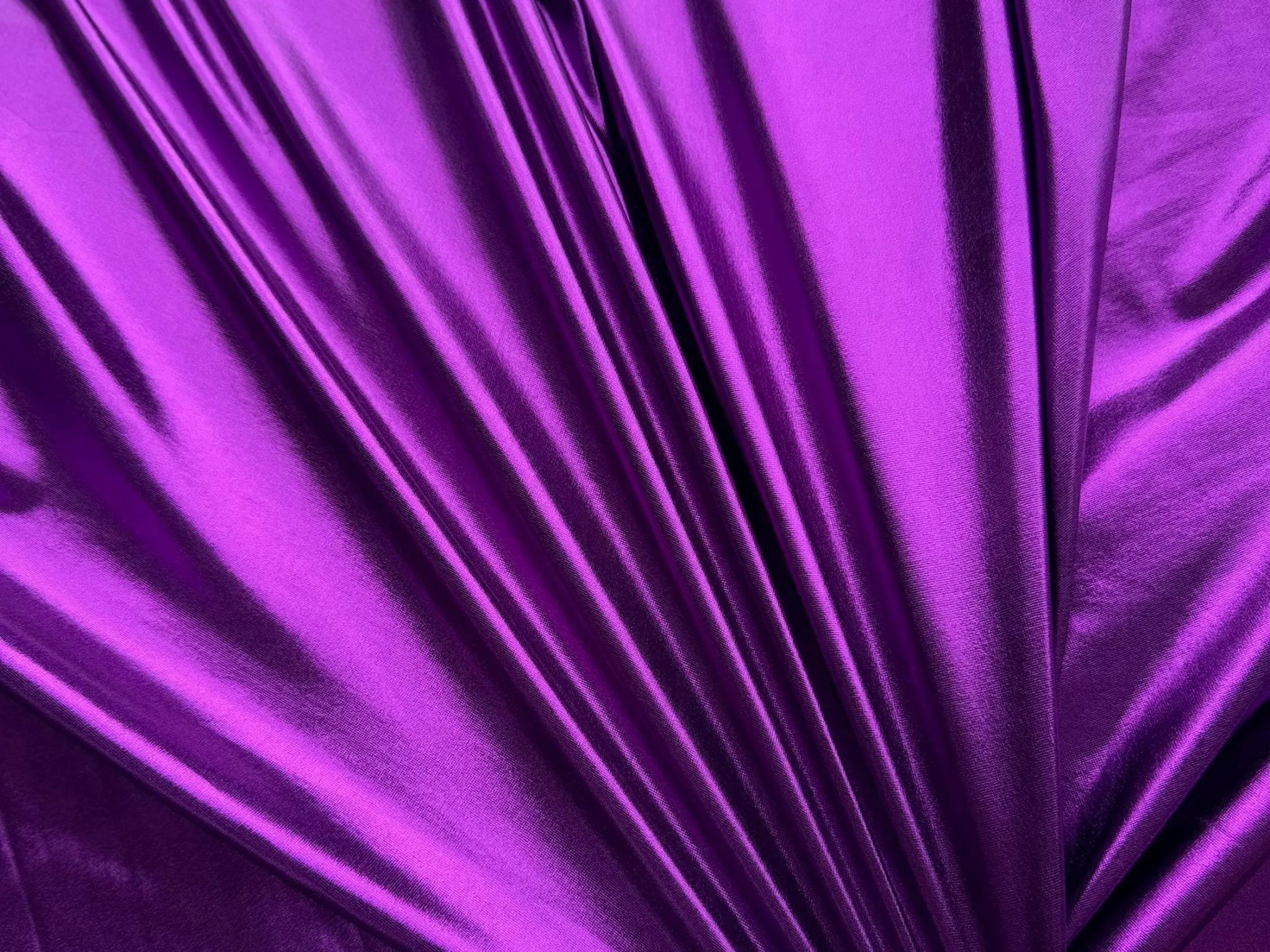 Purple Spandex Lame Foil Fabric by Yard 4 way Stretch  Purple Metallic Fabric Lame, All Over Foil on Stretch Knit for Apparel Dresses Gowns