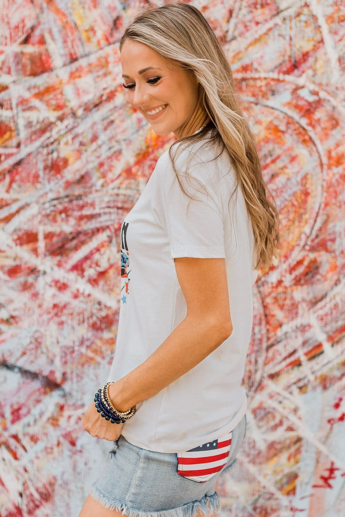 "American Honey" Graphic Tee- Ivory