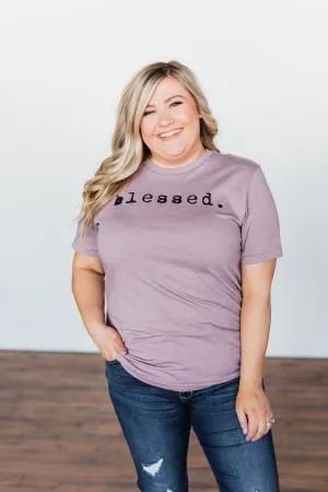 "Blessed" Purple Tee