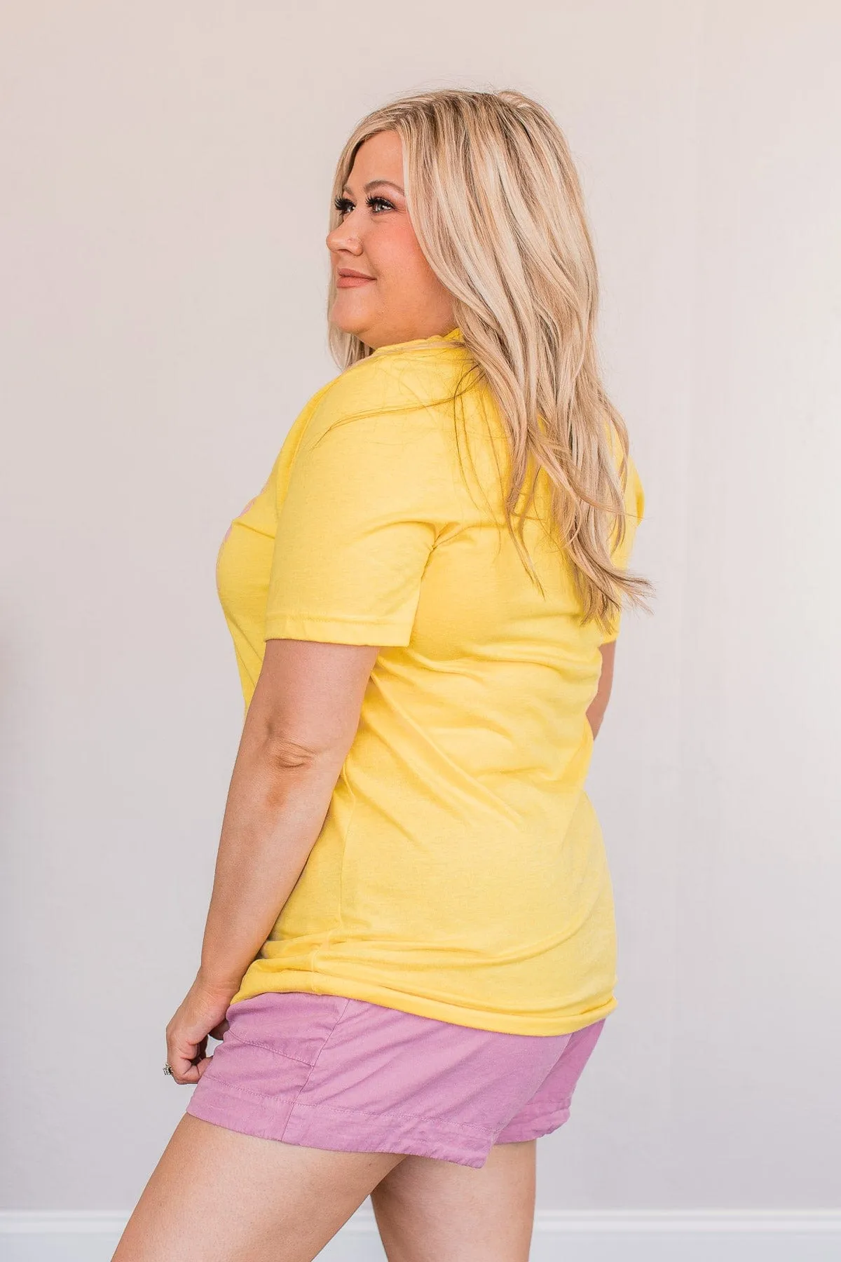"Girl Mom" Graphic Tee- Yellow