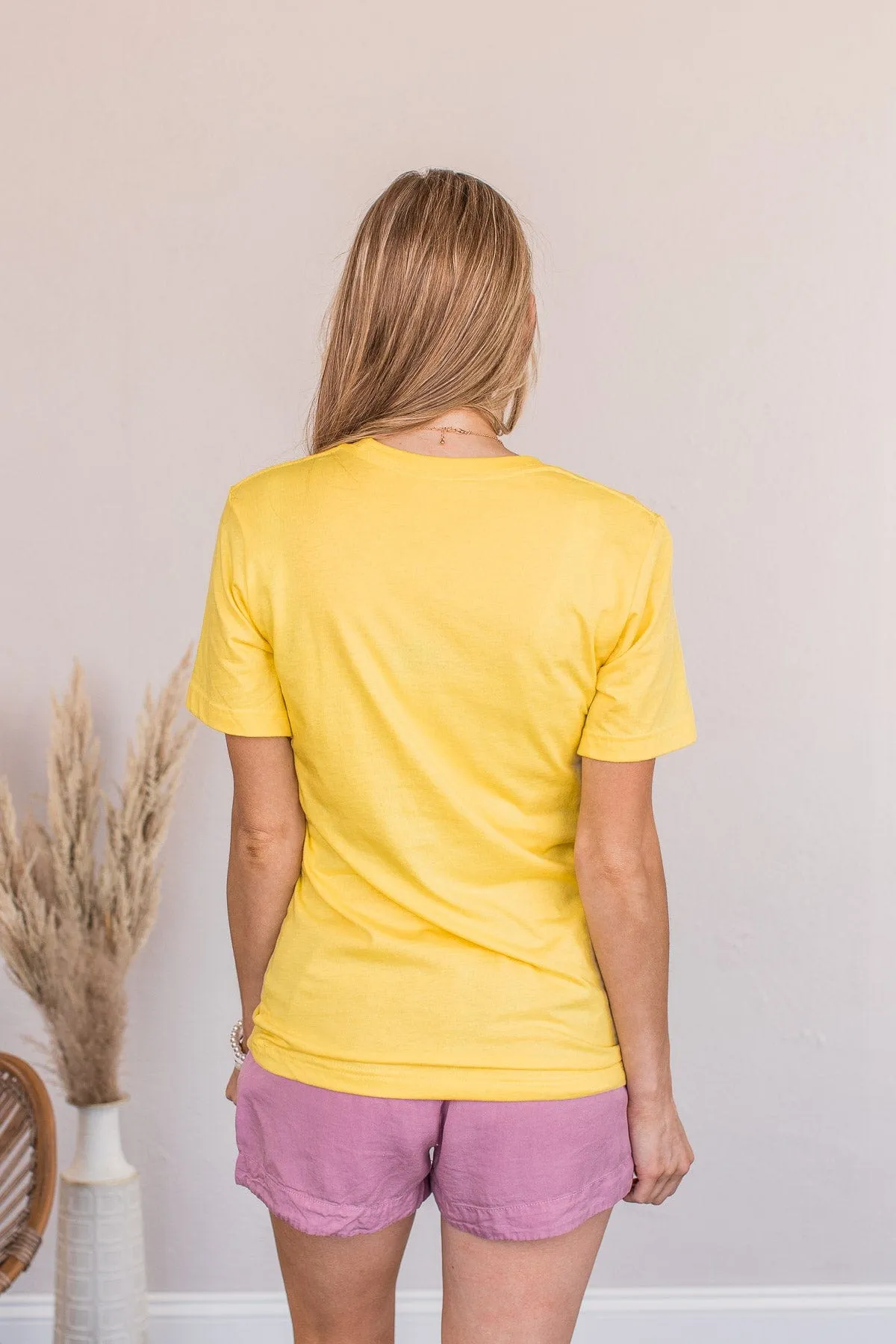"Girl Mom" Graphic Tee- Yellow