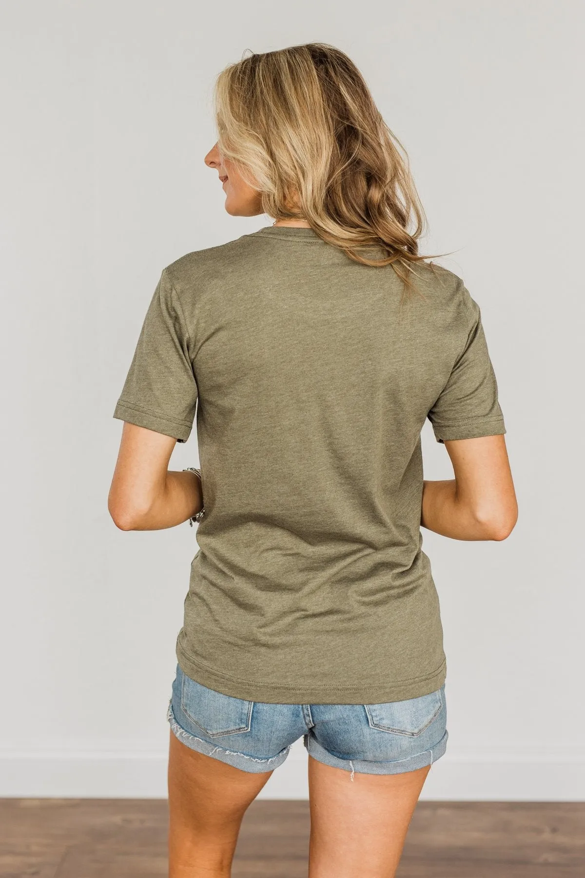 "Grateful" Graphic Tee- Olive