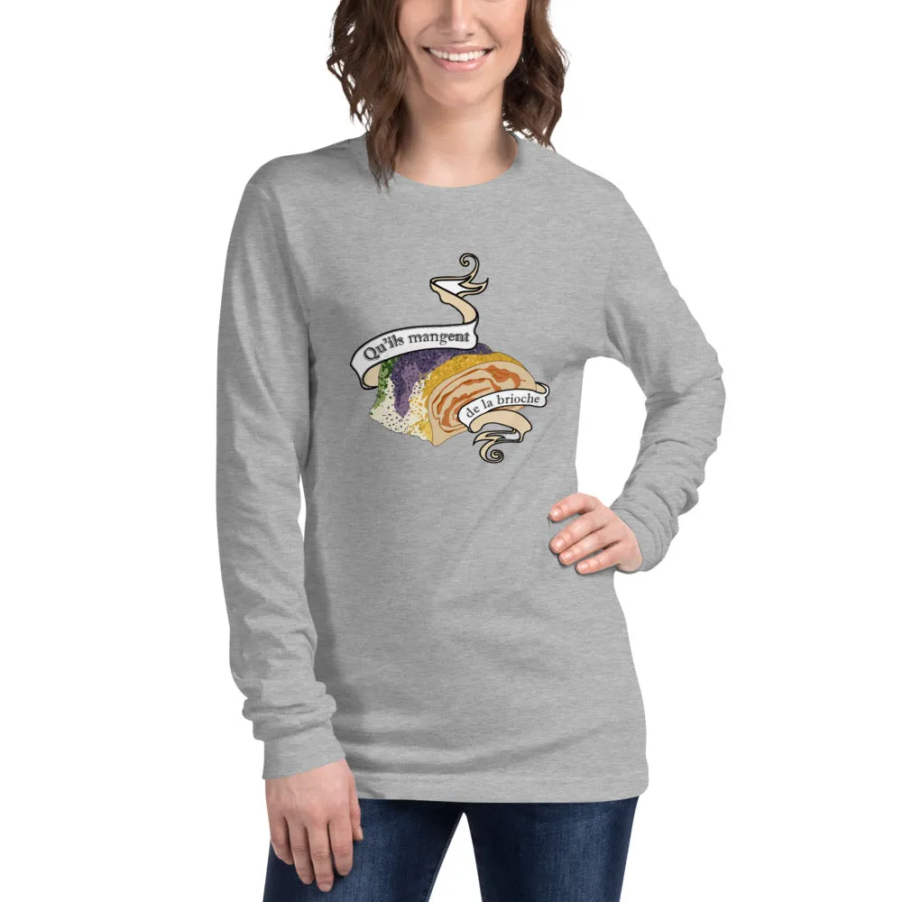 "Let Them Eat King Cake" - Unisex Long Sleeve Tee