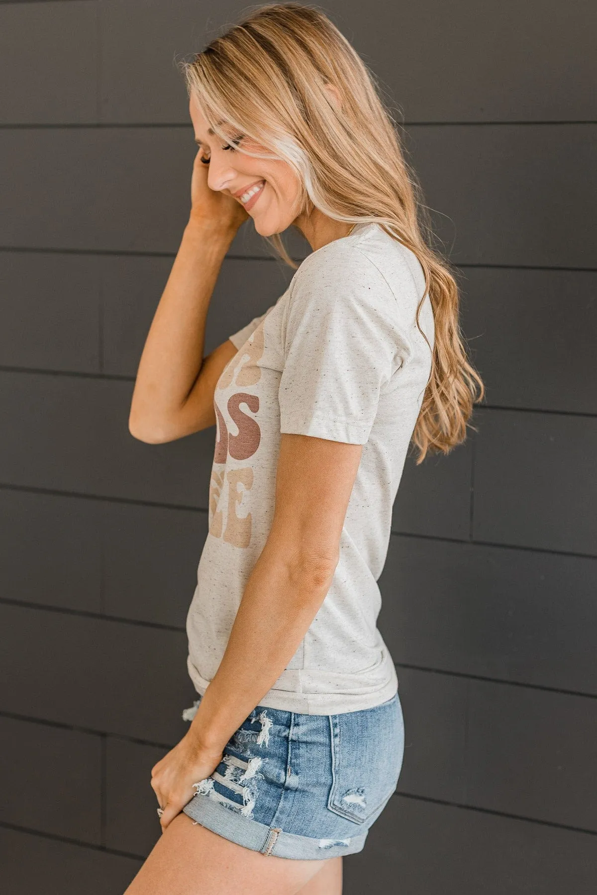"Mama Needs Coffee" Graphic Tee- Oatmeal
