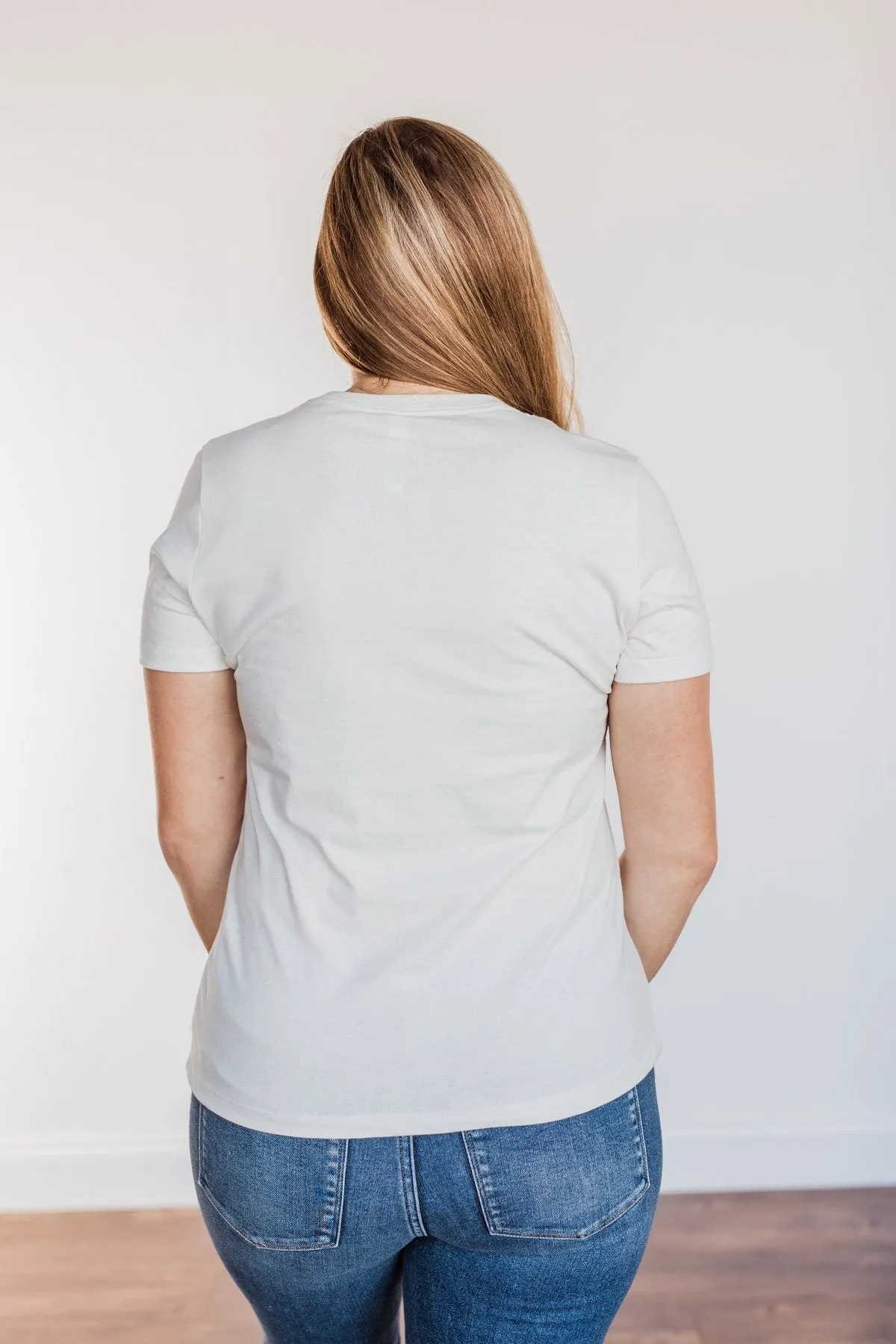 "Mama" Leopard Graphic Tee- Off-White
