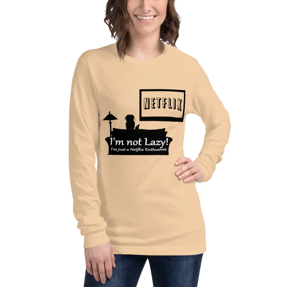 "Netflix Enthusiast" - Unisex Long Sleeve Tee