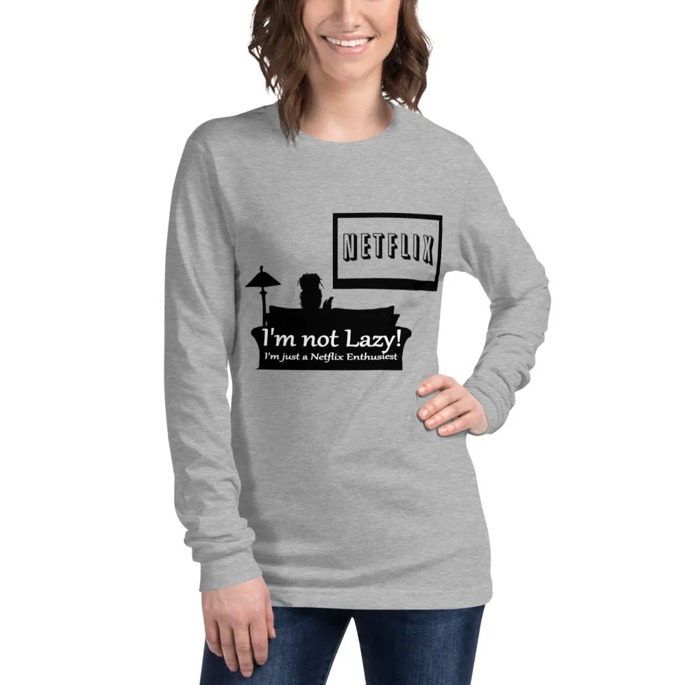 "Netflix Enthusiast" - Unisex Long Sleeve Tee