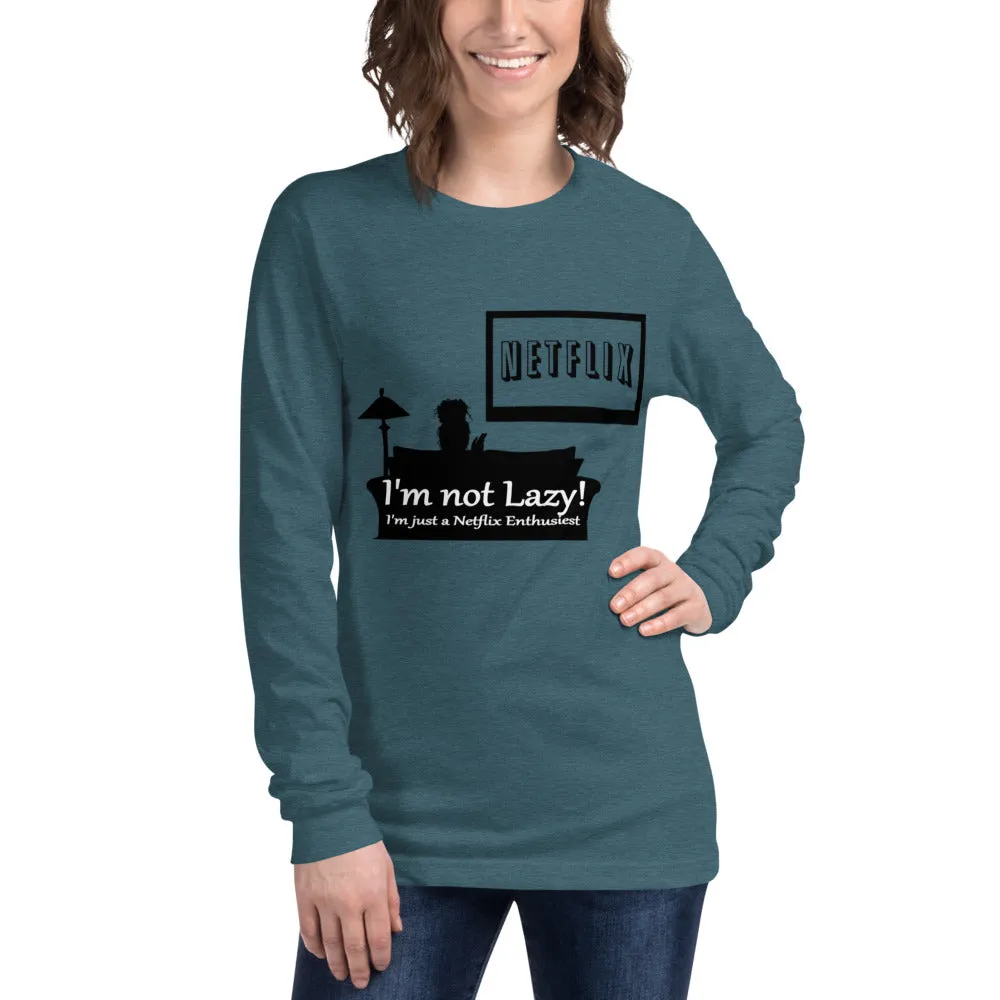 "Netflix Enthusiast" - Unisex Long Sleeve Tee