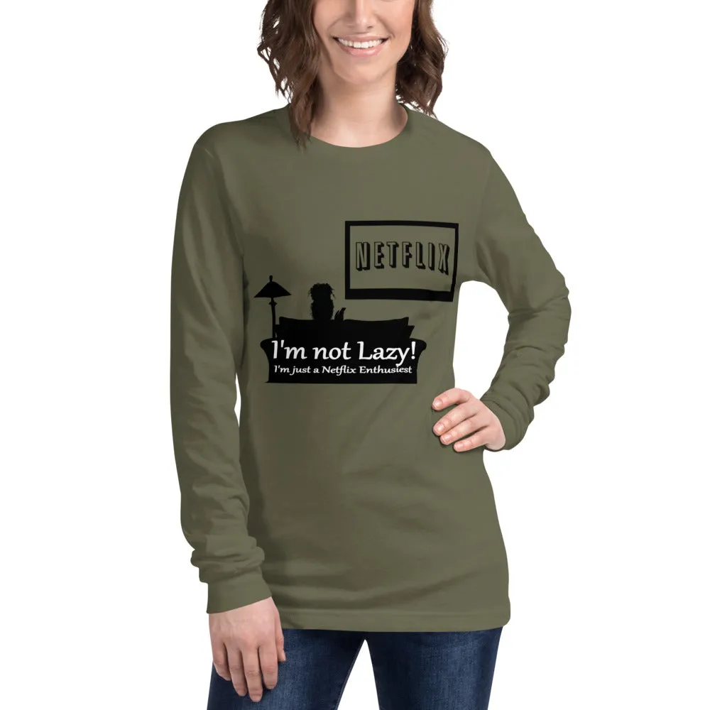 "Netflix Enthusiast" - Unisex Long Sleeve Tee