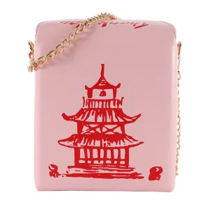"RED TOWER PRINT CHAIN" BAG UB2453