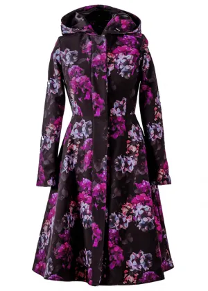 RainSisters Hortense Water-Repellent 50's Raincoat Black
