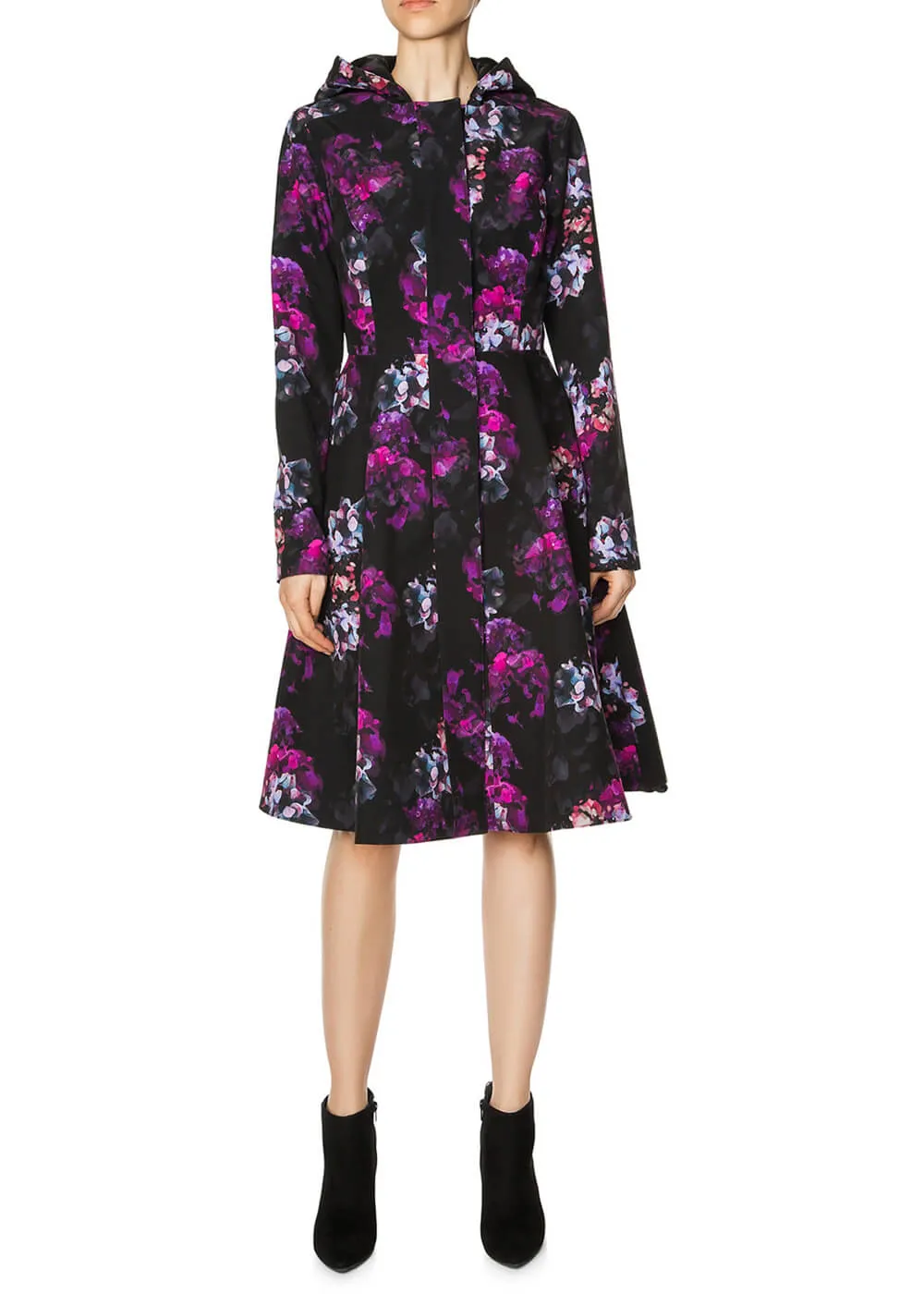 RainSisters Hortense Water-Repellent 50's Raincoat Black