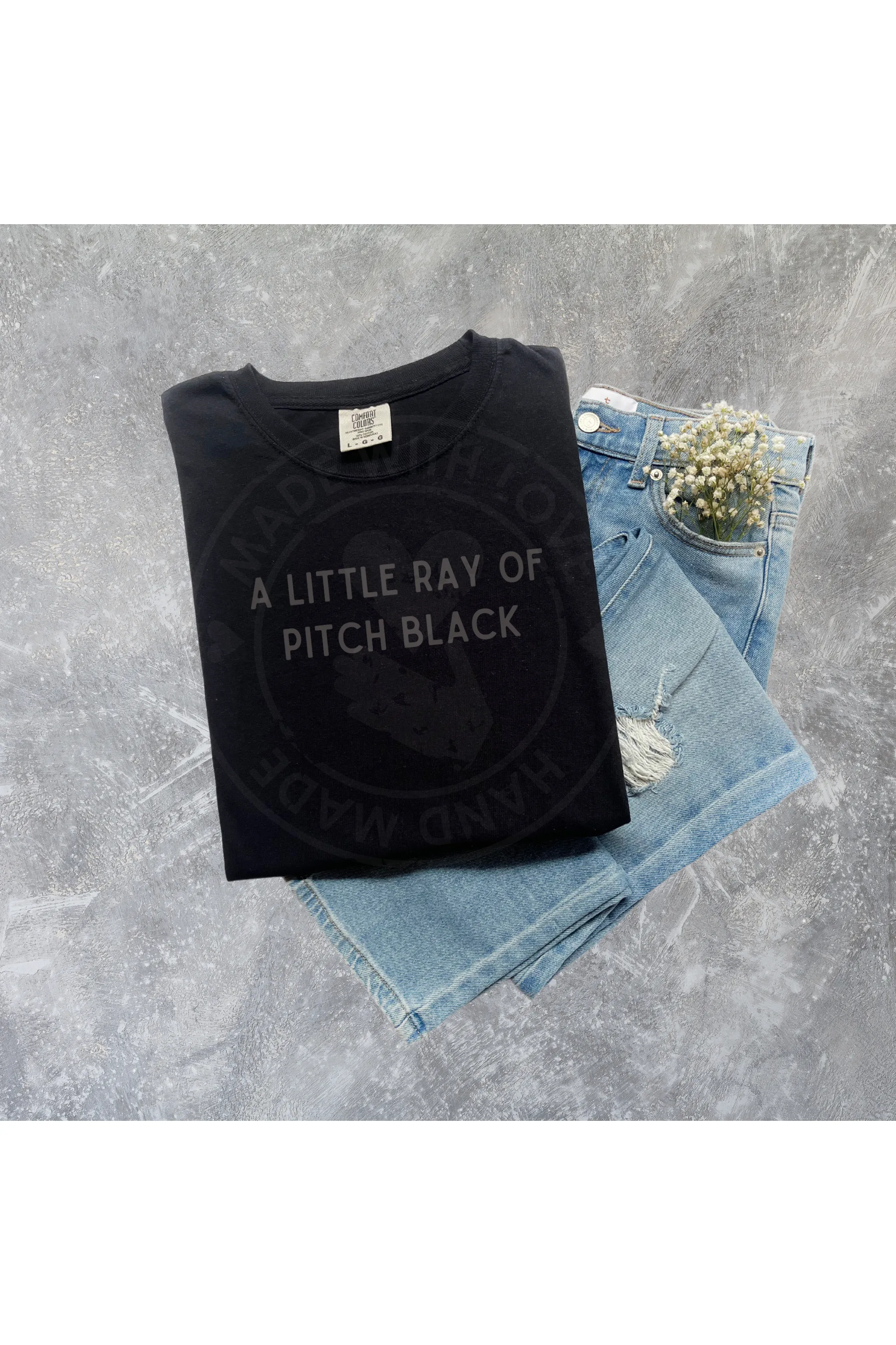 Ray of Pitch Black Comfort Colors T-Shirt