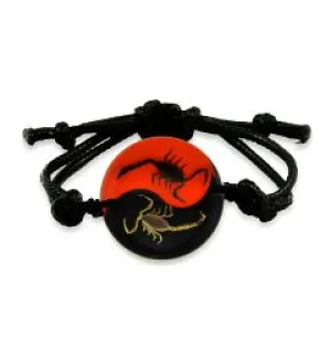 Real Scorpion Yin-Yang Bracelet Real Nature Gift Jewelry With Box