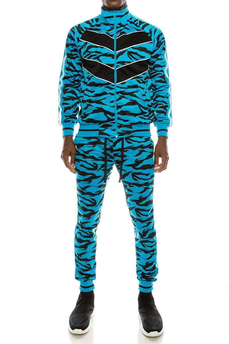 Reflective Tape Tiger Track Suits