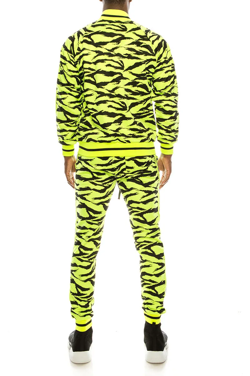 Reflective Tape Tiger Track Suits