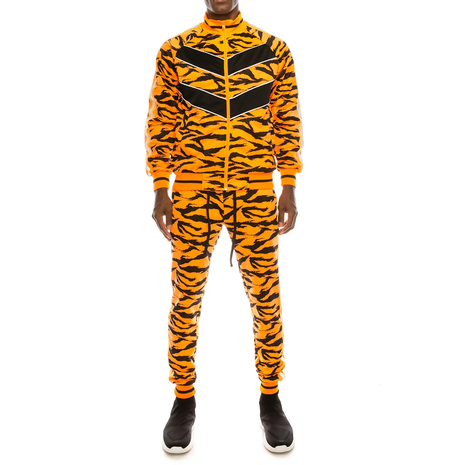Reflective Tape Tiger Track Suits
