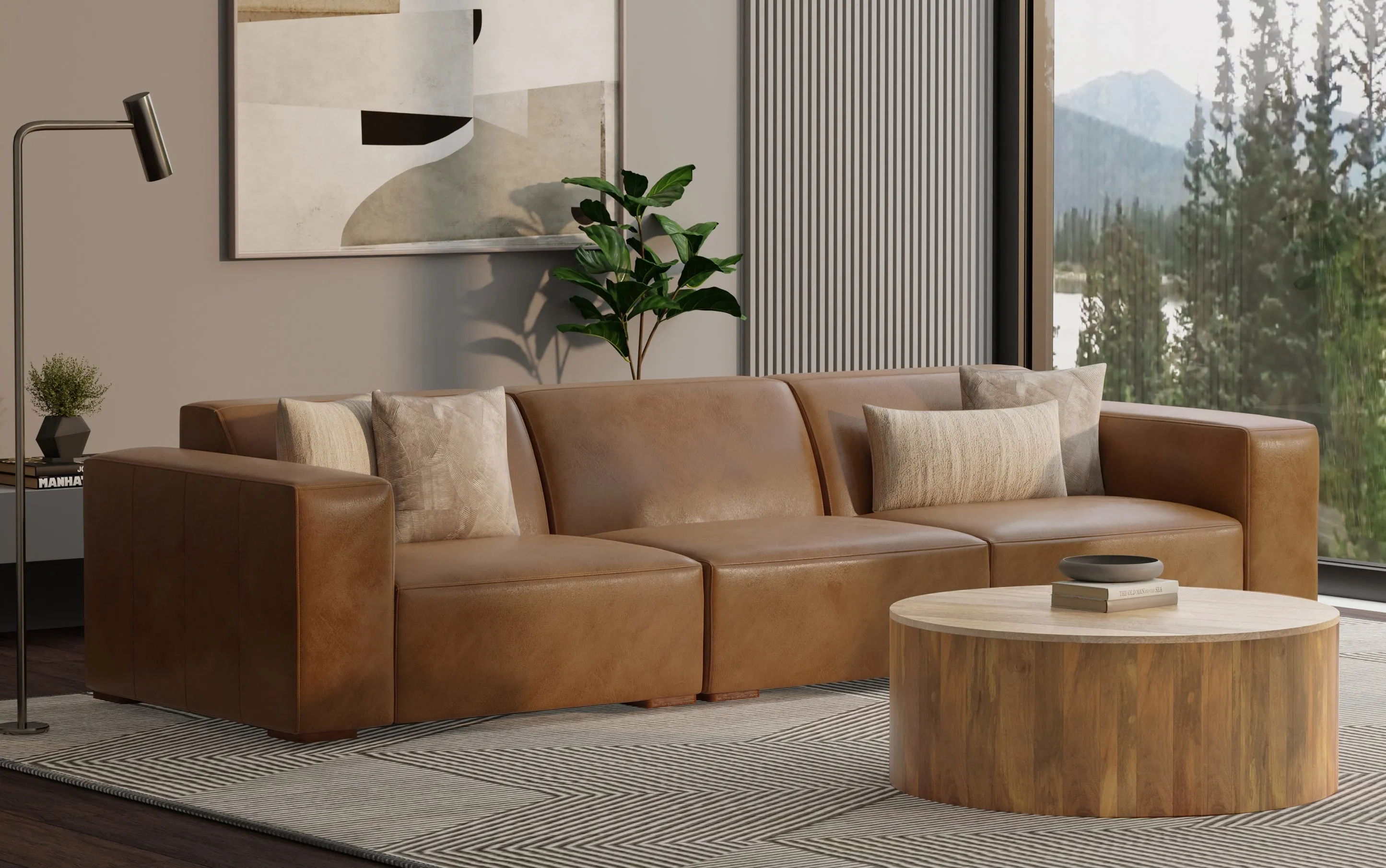 Rex 3 Seater Sofa in Genuine Leather