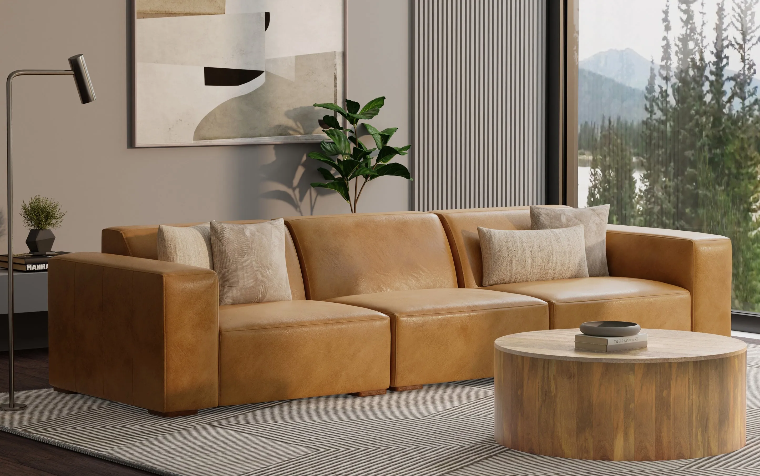 Rex 3 Seater Sofa in Genuine Leather