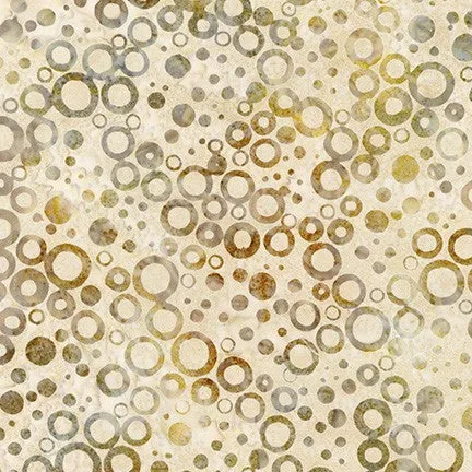 Rings and Dots Batiks Straw