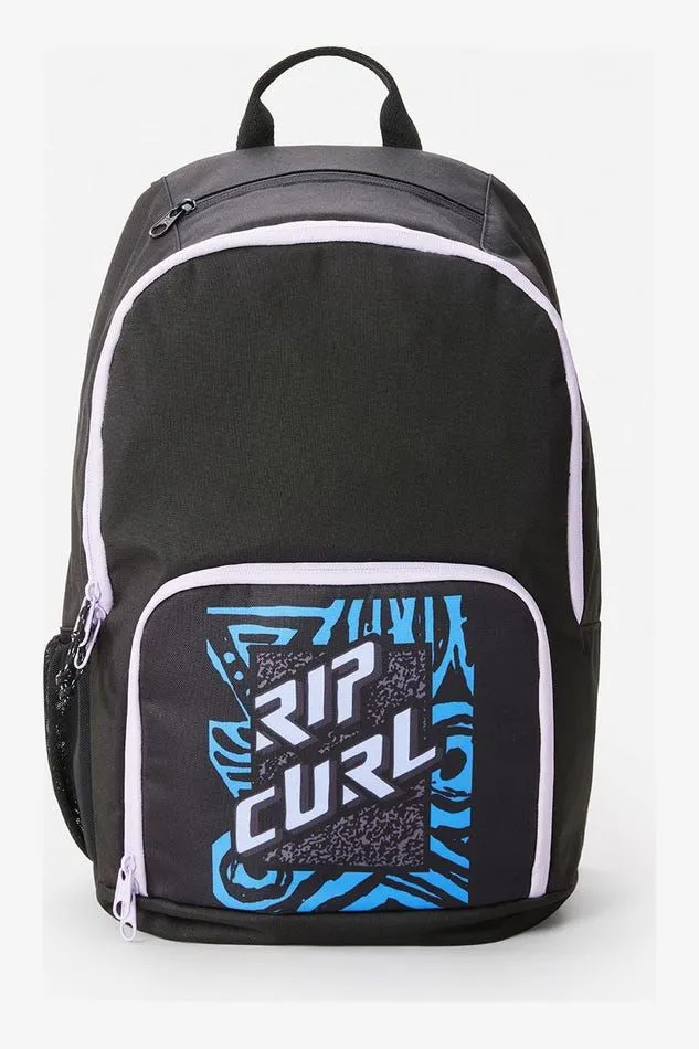 RIP CURL EVO 24L SHRED ROCK BACKPACK - BLACK/BLUE/MULTI