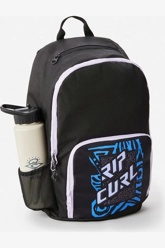 RIP CURL EVO 24L SHRED ROCK BACKPACK - BLACK/BLUE/MULTI