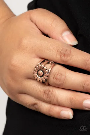 Roadside Daisies - Copper RIng - Paparazzi Accessories