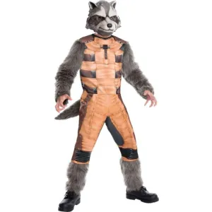 Rocket Raccoon Deluxe Child Costume Size M