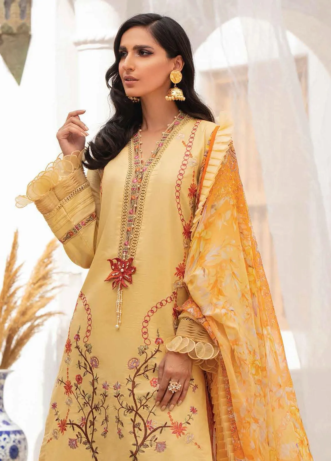 Roheenaz by Mushq Lawn Collection – RNZ-06-B Dreamy Sunset