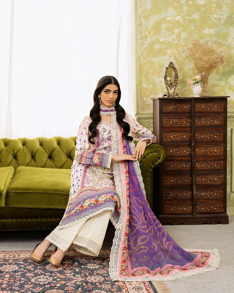ROHEENAZ FLORA PRINTED LAWN | EVANGELINE