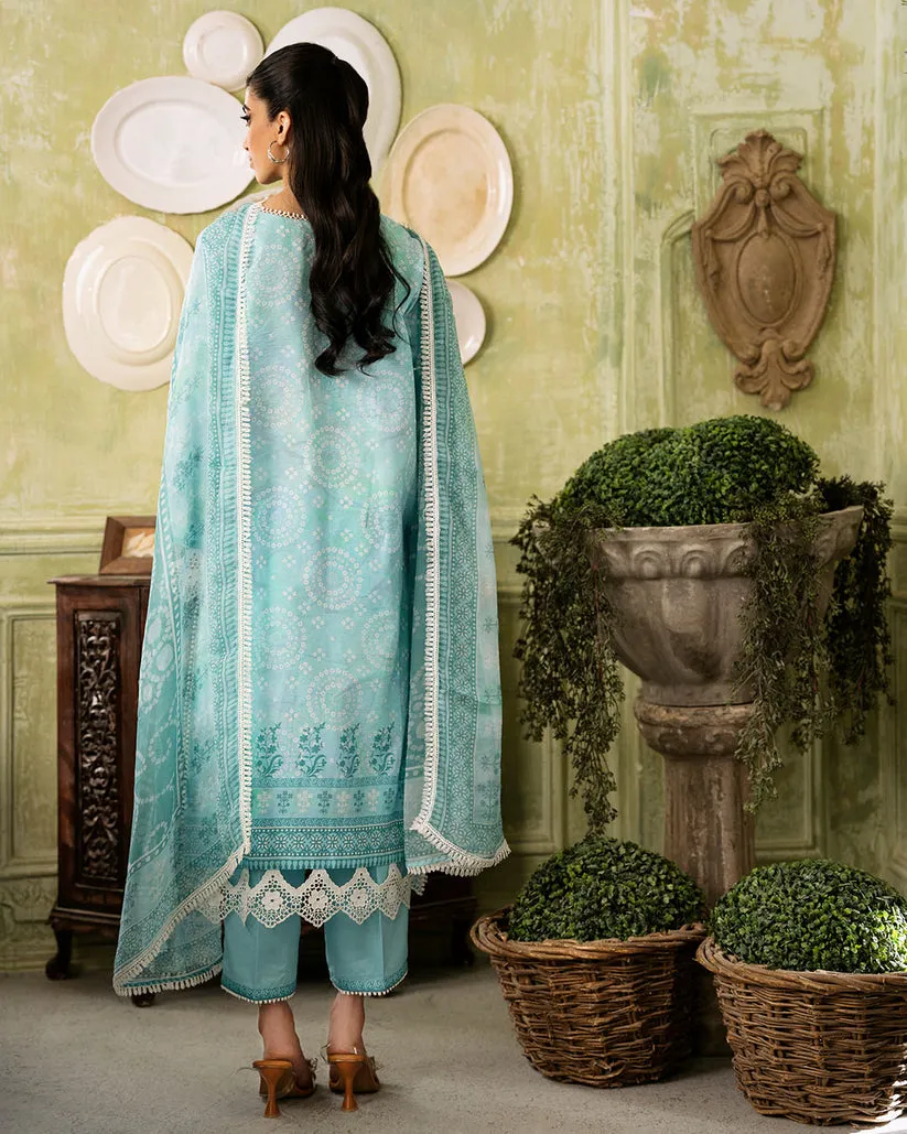 ROHEENAZ FLORA PRINTED LAWN | MIRAGE