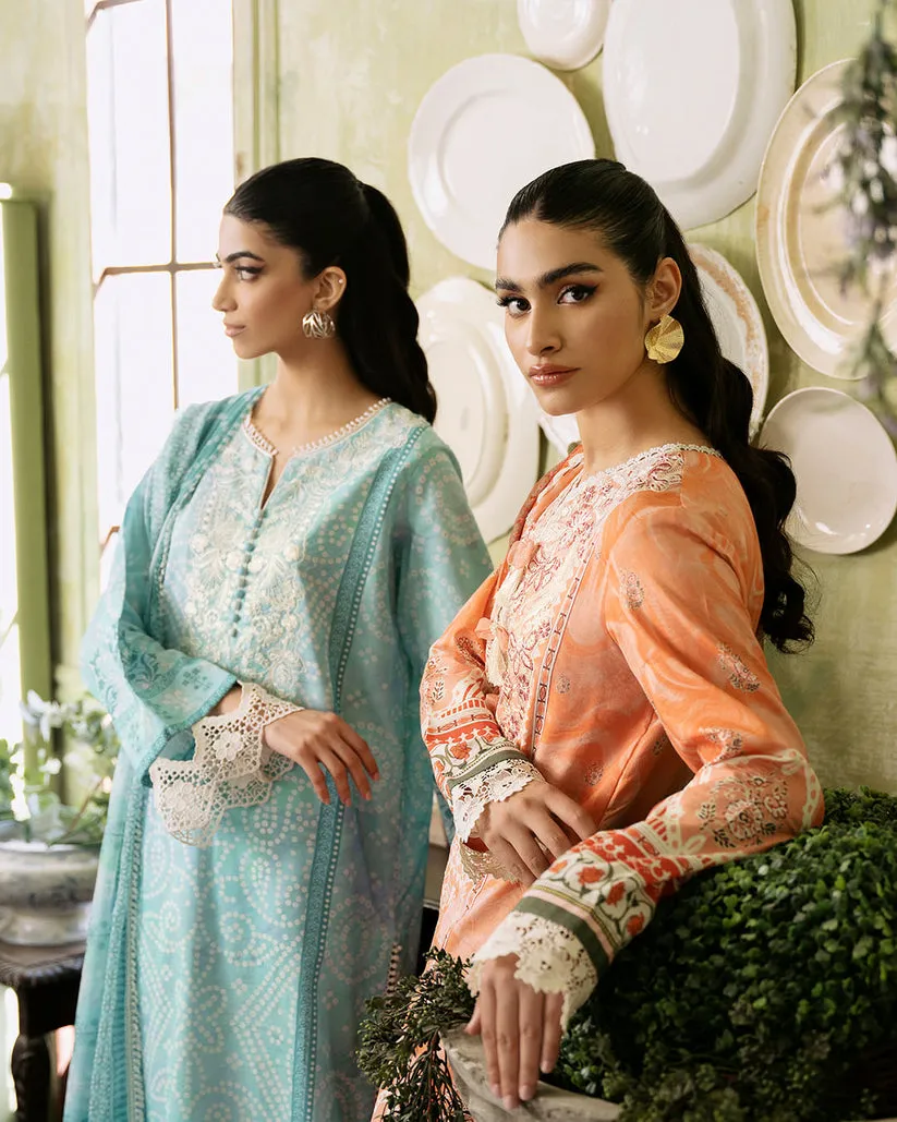 ROHEENAZ FLORA PRINTED LAWN | MIRAGE
