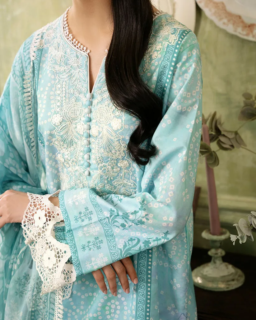 ROHEENAZ FLORA PRINTED LAWN | MIRAGE
