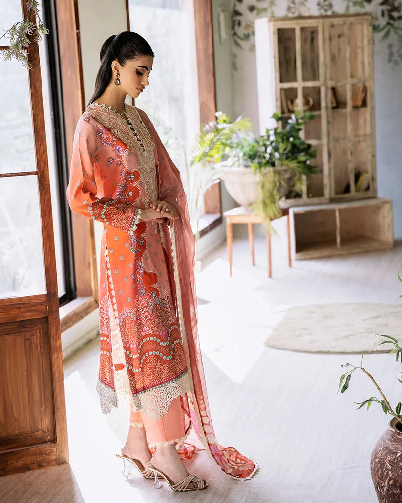 ROHEENAZ FLORA PRINTED LAWN | SERENADE