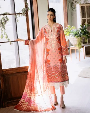 ROHEENAZ FLORA PRINTED LAWN | SERENADE