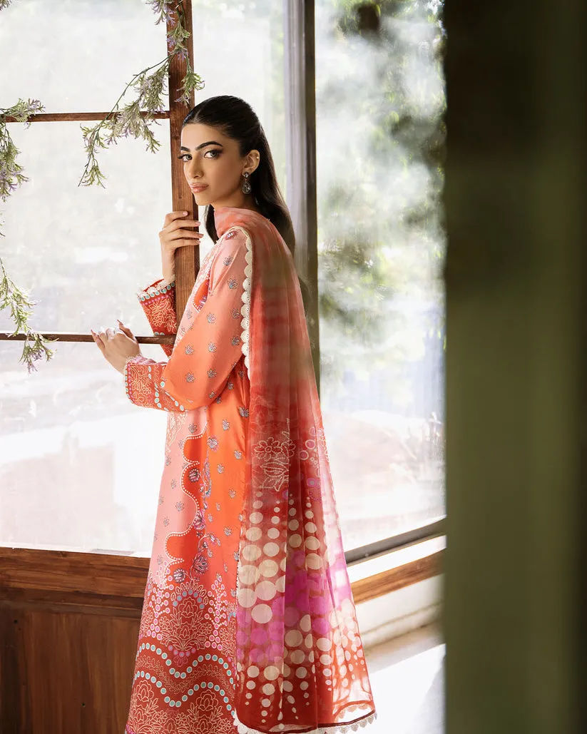 ROHEENAZ FLORA PRINTED LAWN | SERENADE