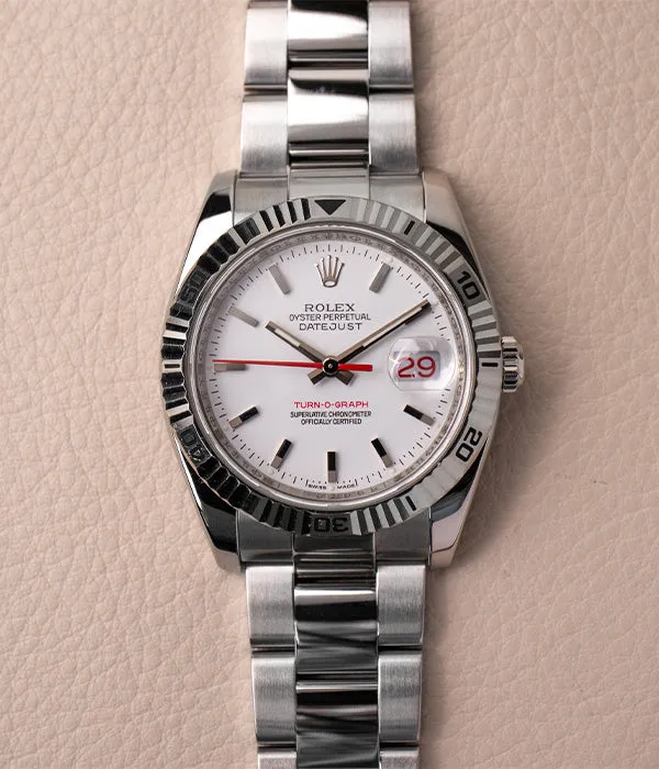 Rolex Datejust Turn-O-Graph 116264 White