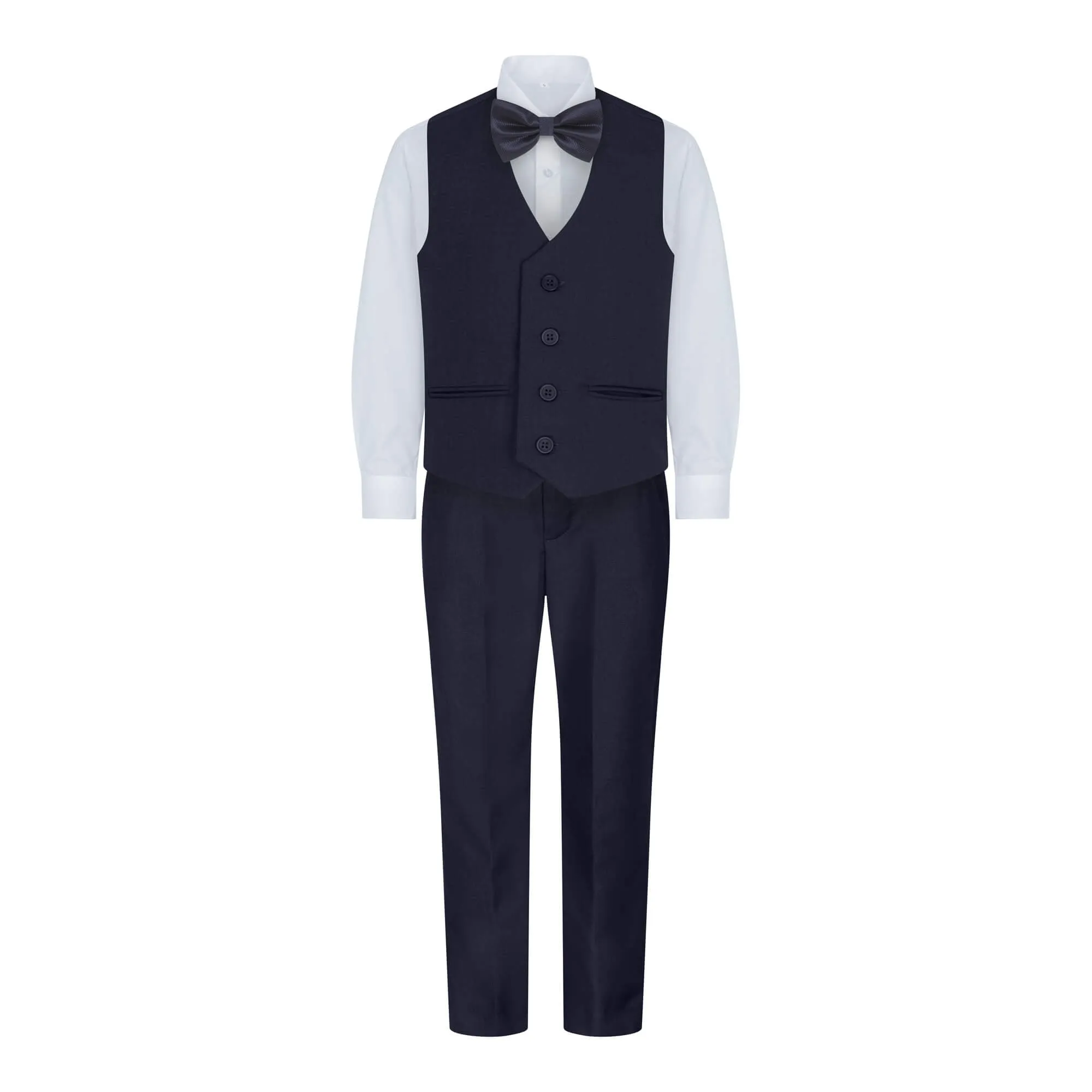 Ronnie - Navy 5 Piece Tail Coat Suit