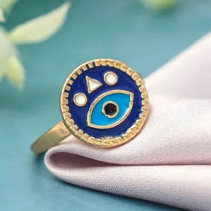 Round Evil Eye Ring